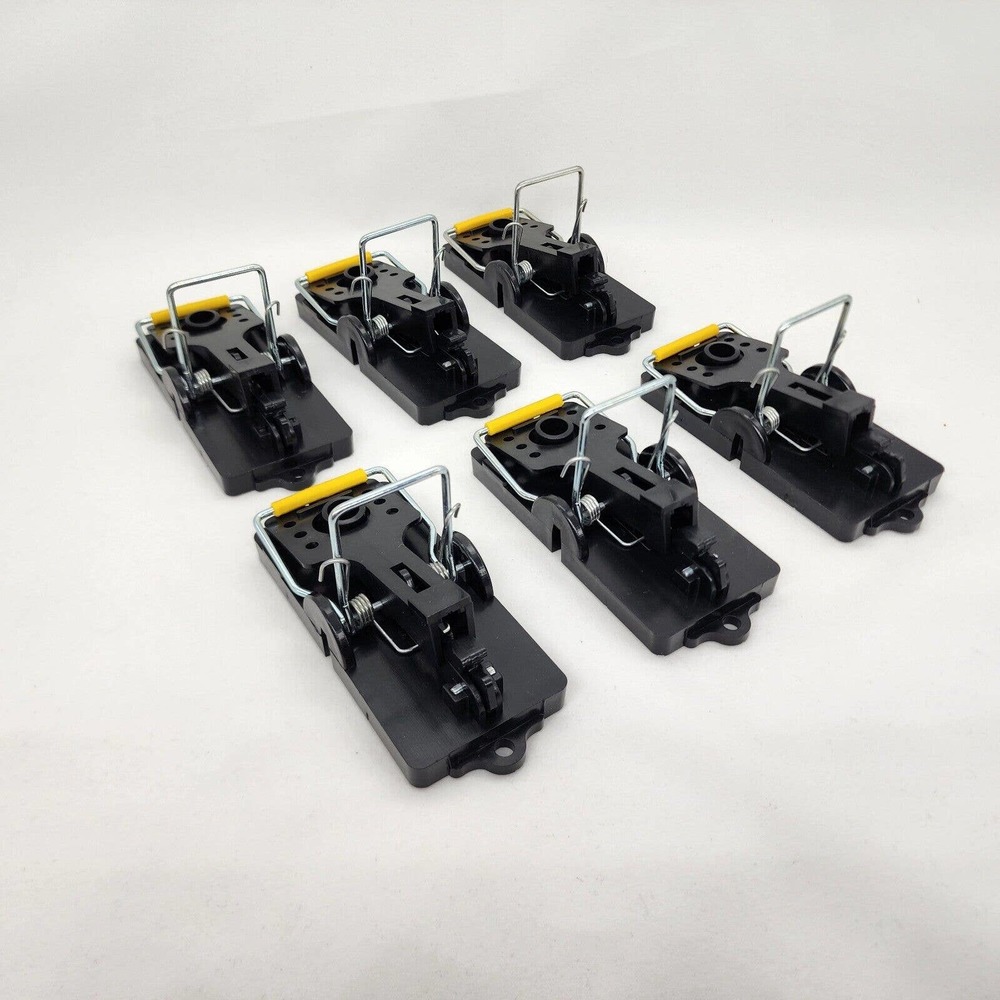 Pack of 6 Mouse/Mice Traps for Indoor Sanitary Safe Reusable Mousetrap Catcher